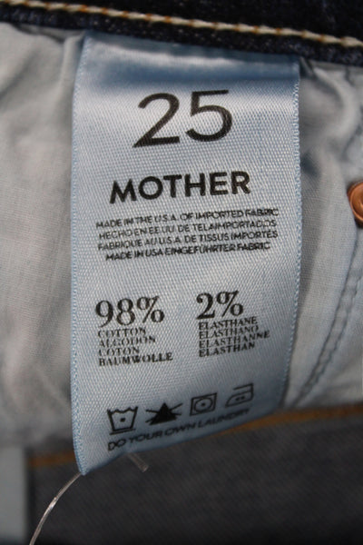 Mother Womens Cut-Off Blue Cotton Shorts Size 26