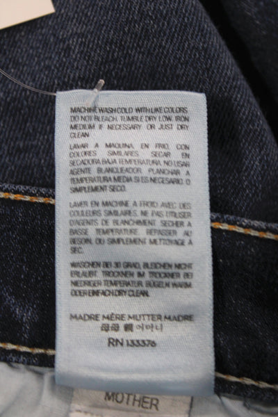 Mother Womens Cut-Off Blue Cotton Shorts Size 26