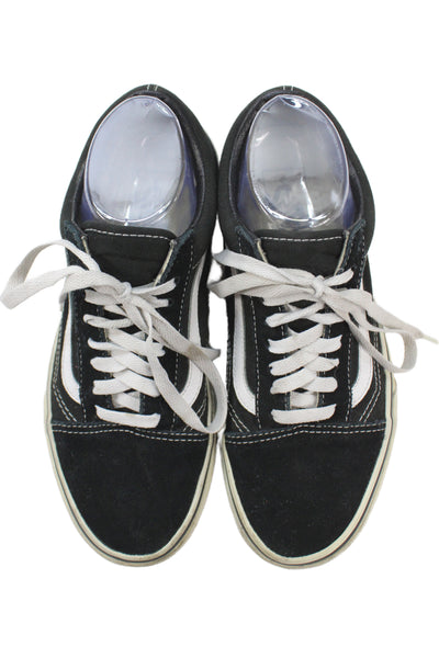 Vans Unisex Adults Canvas Lace Up Low Top Sneakers Black Size W8.5 M7
