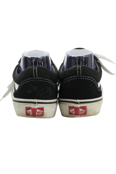 Vans Unisex Adults Canvas Lace Up Low Top Sneakers Black Size W8.5 M7