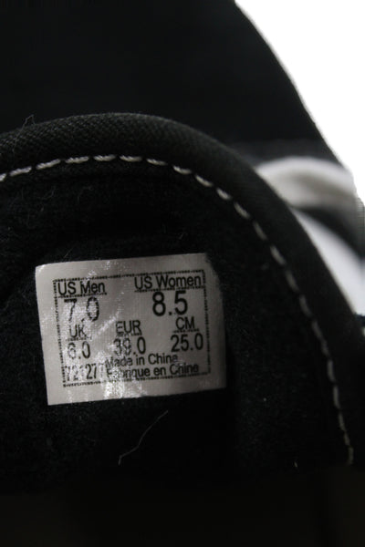 Vans Unisex Adults Canvas Lace Up Low Top Sneakers Black Size W8.5 M7