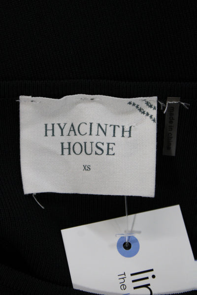 Hyacinth House Women Sweater Dress Black Viscose Long Sleeve Size XS