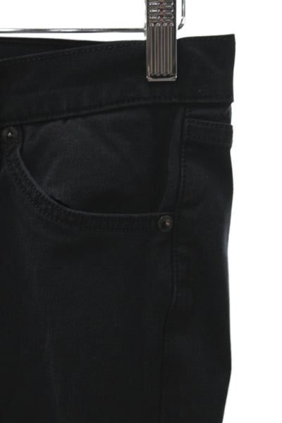 Rag & Bone Womens Skinny Black Mid-Rise Jeans Cotton Size 25