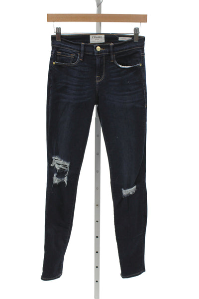 Frame Women Skinny High Waist Blue Jeans Size 25