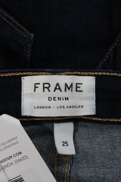 Frame Women Skinny High Waist Blue Jeans Size 25