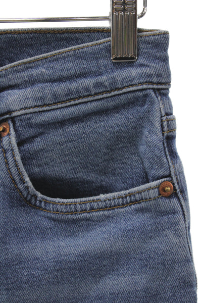 Re/Done Women Ankle High Waist Blue Jeans 27in Size 26