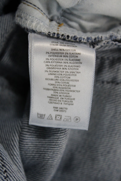 Re/Done Women Ankle High Waist Blue Jeans 27in Size 26