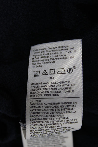 Athleta Women Blue Crewneck Pullover Sweatshirt Long Sleeve Size S