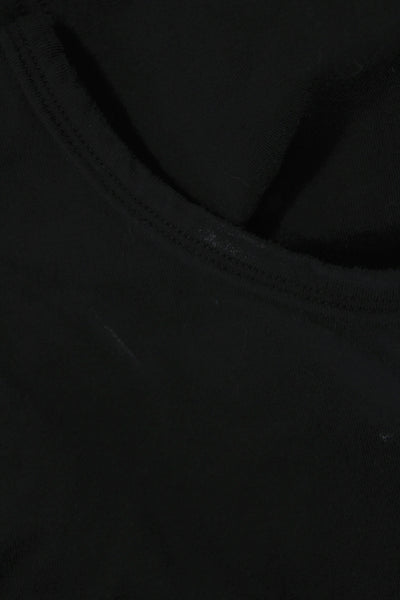 Athleta Womens Basic Long Sleeve T-Shirt Black Crew Neck Size M