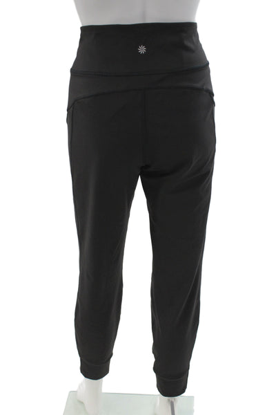 Athleta Women Jogger Pants Black Athleisure 75% Polyester Size M