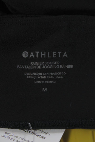 Athleta Women Jogger Pants Black Athleisure 75% Polyester Size M