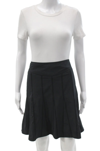 Athleta Women Athletic Black Zip Short Skirt Size 12
