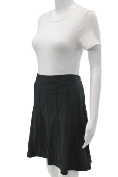 Athleta Women Athletic Black Zip Short Skirt Size 12