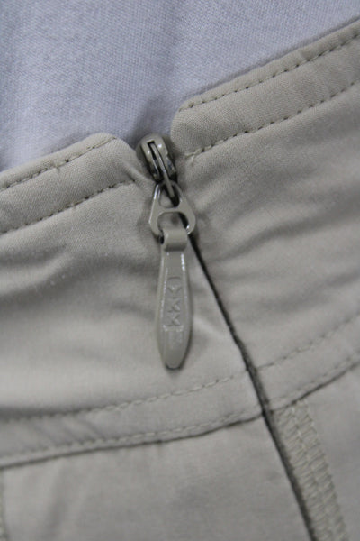 Athleta Women Beige A-Line Skirt Short Recycled Polyester Size 12