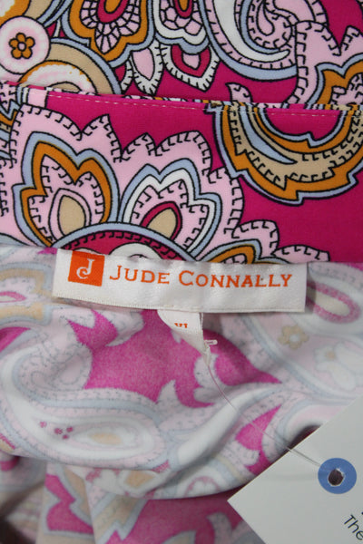 Jude Connally Womens Multicolor Paisley Collared Longsleeve Shift Dress Size XL