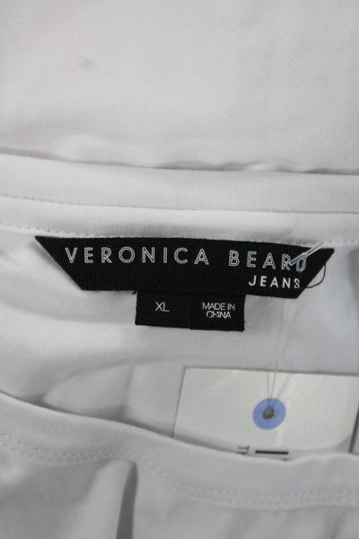 Veronica Beard Womens Mini Dress Set Brown Short Sleeve Button Front Size XL