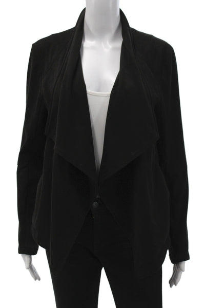 BB Dakota Womens Black Basic Jacket Long Sleeve Button Casual Size M