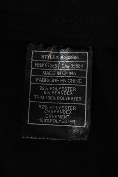BB Dakota Womens Black Basic Jacket Long Sleeve Button Casual Size M