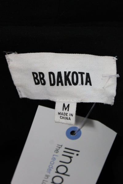 BB Dakota Womens Black Basic Jacket Long Sleeve Button Casual Size M