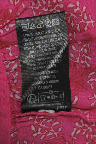 Marant Etoile Women Pink Floral Cotton Mini Skort Bohemian Size 40