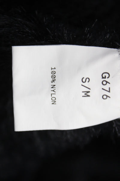 Kerisma Womens V Neck Pullover Sweater Black 100% Nylon Size S