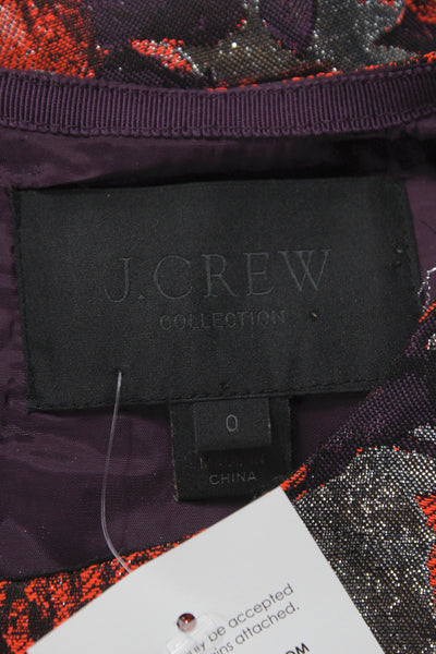J Crew Collection Womens Multicolor Floral Sleeveless Tunic Roundneck Size 0