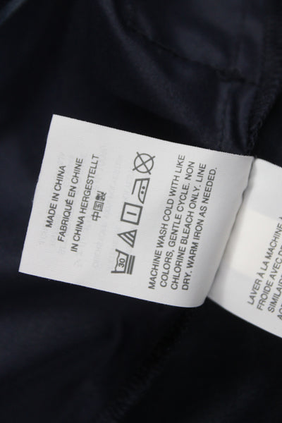 J Crew Womens Wrap Skirt Blue Polyester Knee Length Size 0
