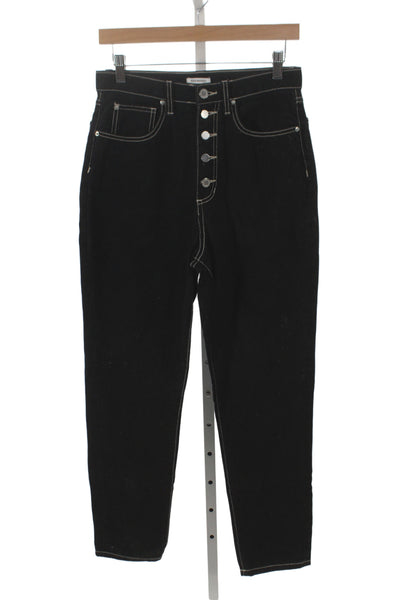 We Wore What Women Black Straight Jeans Size 28