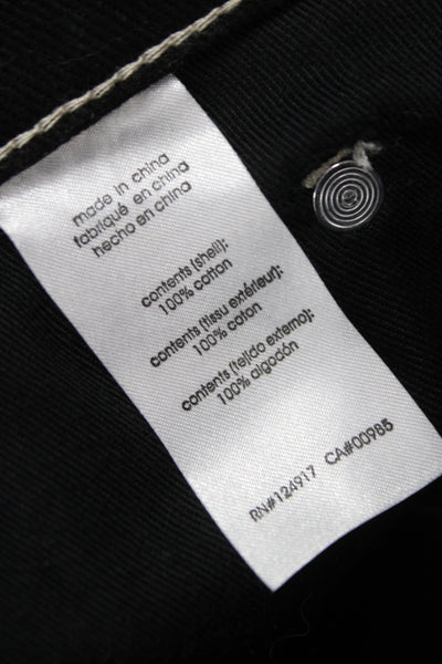 We Wore What Women Black Straight Jeans Size 28