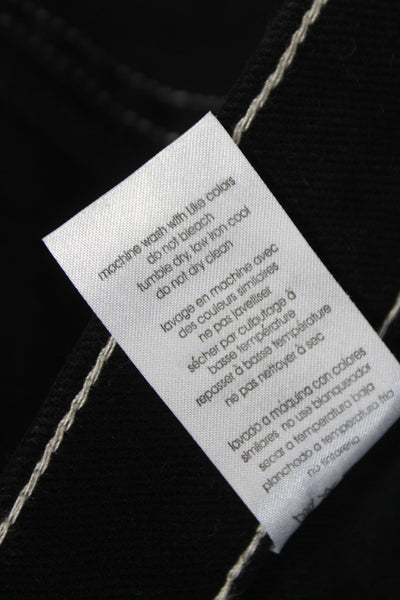 We Wore What Women Black Straight Jeans Size 28