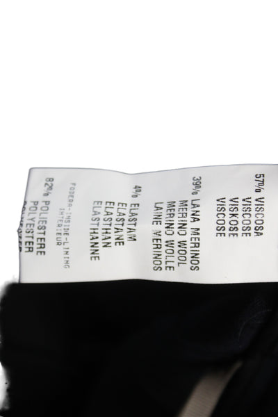 Fabiana Filippi Women Dress Pants Black Hook & Eye Size S