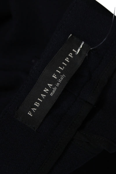 Fabiana Filippi Women Dress Pants Black Hook & Eye Size S