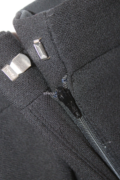 Fendi Womens Cropped Black Virgin Wool Pants Size 40