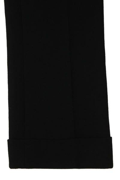 Fendi Womens Cropped Black Virgin Wool Pants Size 40