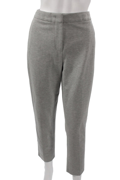 Max Mara Womens Dress Pants Gray 84% Viscose Hook & Eye Inseam 28 Size 8