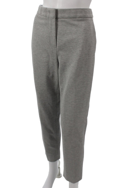 Max Mara Womens Dress Pants Gray 84% Viscose Hook & Eye Inseam 28 Size 8