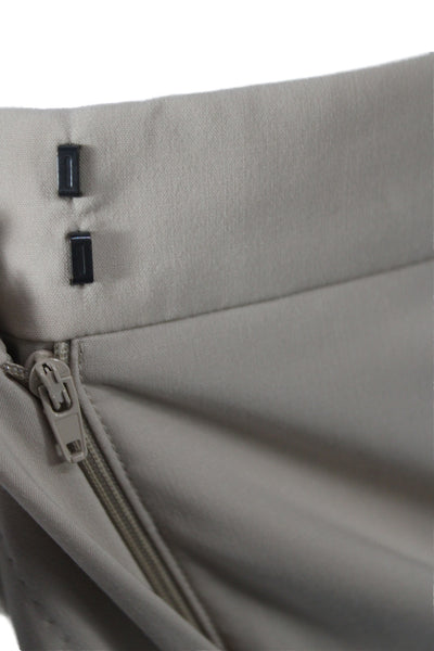 Max Mara Women Beige Virgin Wool Dress Pants Classic Size 8