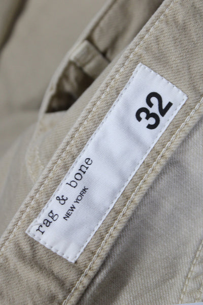 Rag & Bone Womens Chino Pants Beige High Rise Size 32