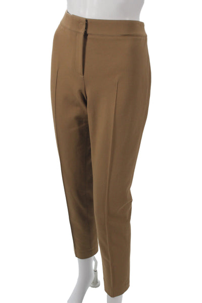 Akris Punto Women Dress Pants Brown 69% Viscose Button Closure Size 6