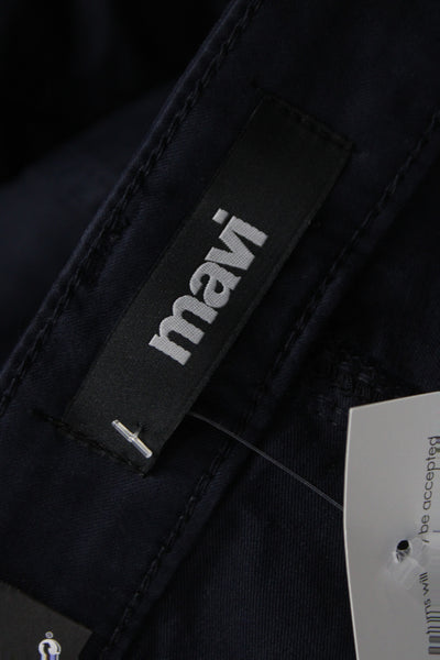 Mavi Mens Straight Jeans Blue Cotton Button Size 35