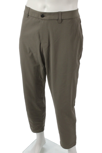 Lululemon Mens Green Chino Pants Button Closure Synthetic Size 36