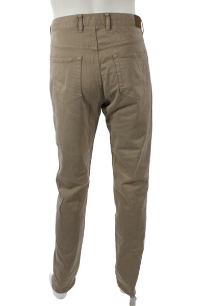 Peter Millar Mens Chino Pants Brown Button Size 35