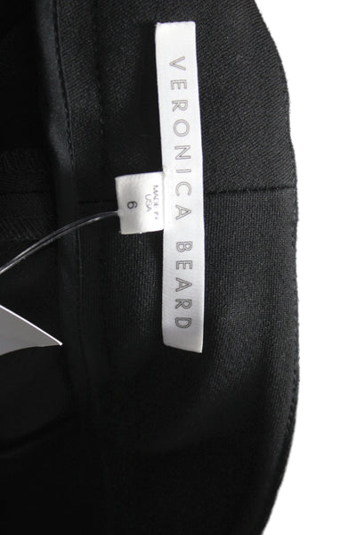 Veronica Beard Women Black Dress Pants Business Button 26 Inseam Size 6