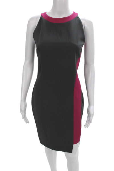 Belle Badgley Mischka Women Sheath Dress Black Sleeveless Knee Length Size 4