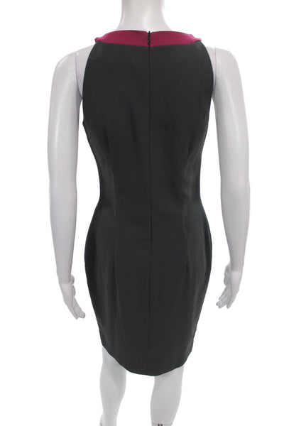 Belle Badgley Mischka Women Sheath Dress Black Sleeveless Knee Length Size 4