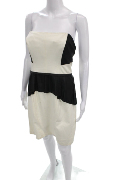Belle Badgley Mischka Womens Sheath Dress Black Sweetheart Size 10