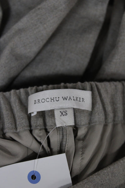 Brochu Walker Womens Ankle Wool Pants Beige Pull On Size XS