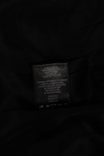 Sanctuary Womens Bomber Jacket Black Long Sleeve Zip Party Size XS