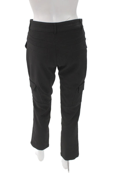 Zara Women Cargo Pants Black Polyester Solid Fall Size XS