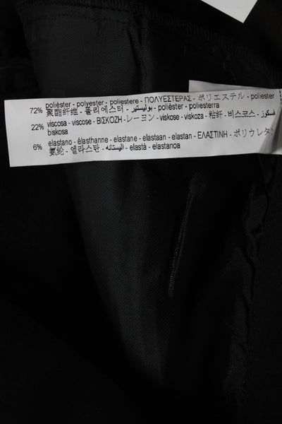 Zara Women Cargo Pants Black Polyester Solid Fall Size XS